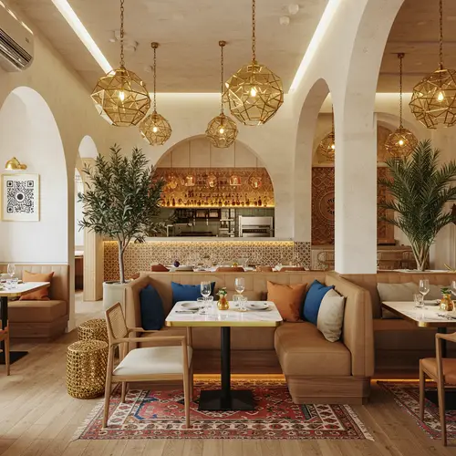 Modern Mediterranean Restaurant Interior Design Ideas