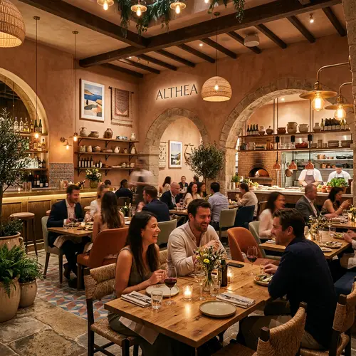 Modern Mediterranean Restaurant Interior Design Ideas