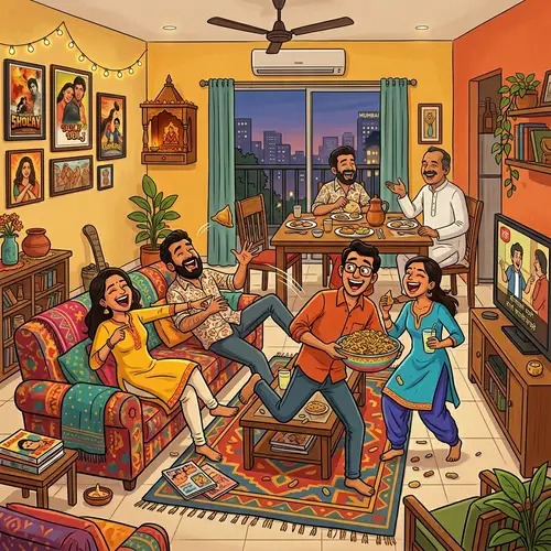 TMKOC: Indian Sitcom Characters in Urban Apartment Setting