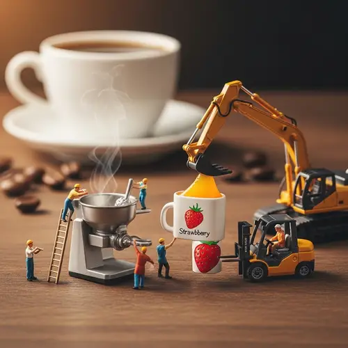 Tiny People Creating Smoothie Magic