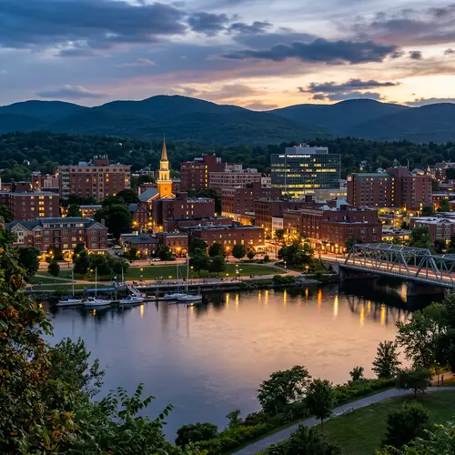 Charming Small City Skyline Views