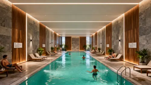 Luxury Indoor Pool Area for Sports Center Investors