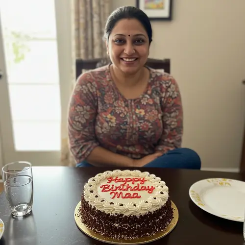 Happy Birthday Maa - Cake Celebration