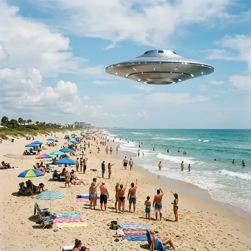UFO Sightings Over Beach: Unexplained Encounters