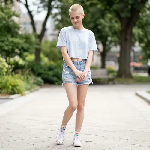 Shy 19-Year-Old Transgender Girly Boy Style