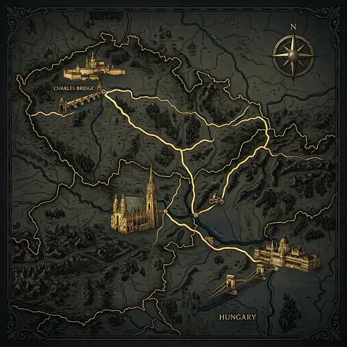 Golden Motorcycle Adventure: Bratislava to Budapest Route