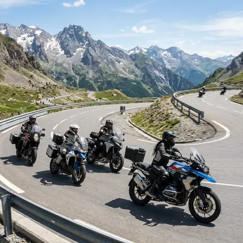 European Mountain Road Motorcycle Adventure