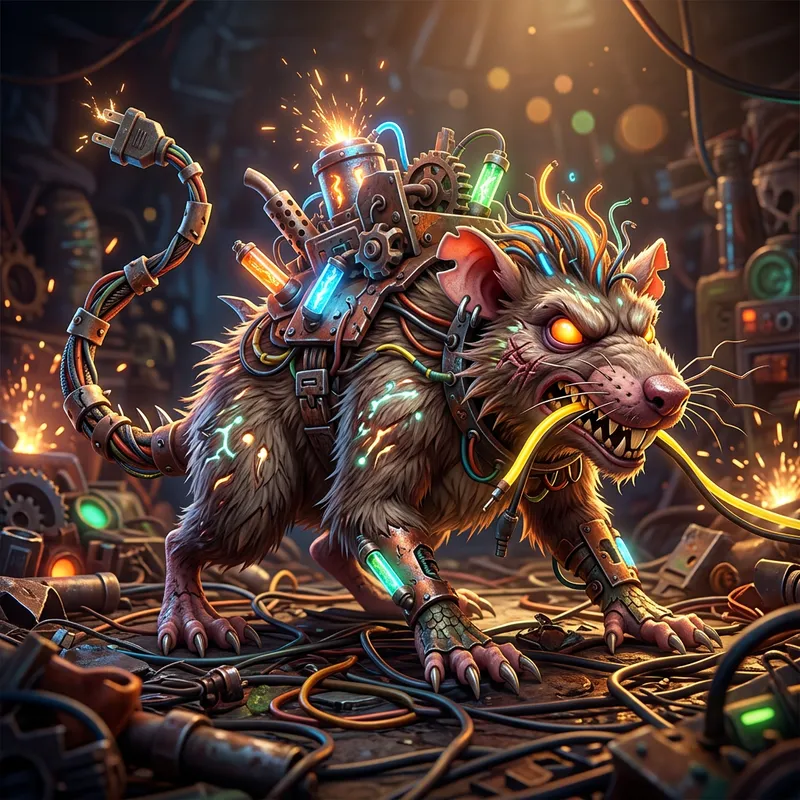 3D Concept Art of a Mutated Rat Character