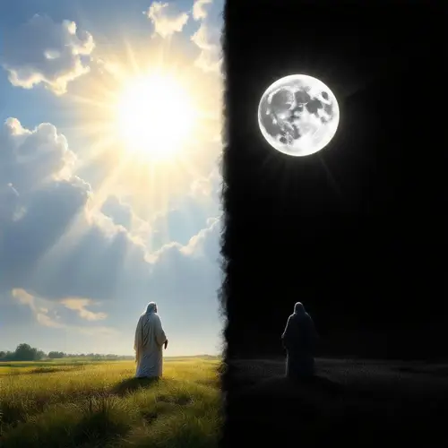 God Creates Light and Darkness: Day and Night