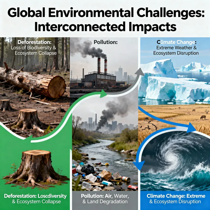 Infographic on Global Environmental Challenges