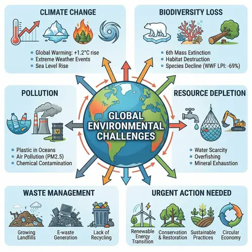 Infographic on Global Environmental Challenges