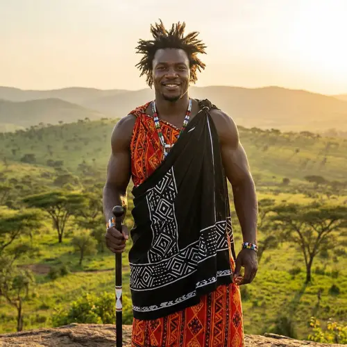 Fictional Halo: Tutsi Attired Muscular Male Character Design