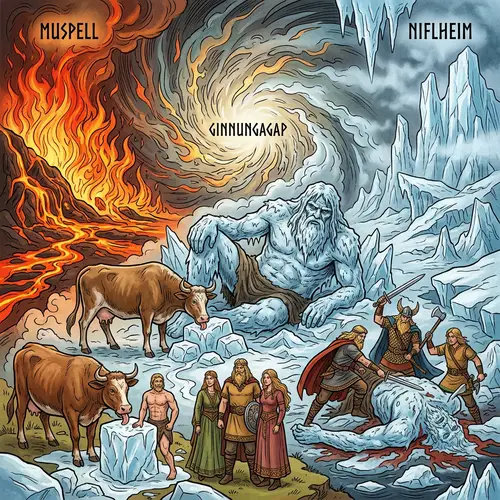 Norse Mythology Creation Myth: Ymir, Buri, and Odin