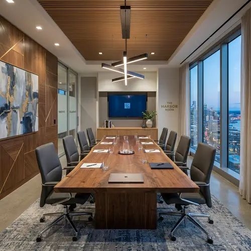 Beautiful Custom Meeting Room Design Photography