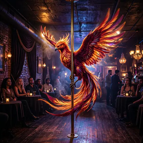 Phoenix Aerial Dance - Symbolic Rebirth and Resilience