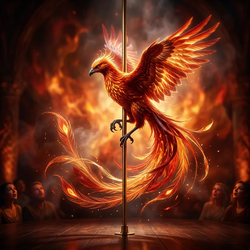 Rising Phoenix Pole Dance Spectacle