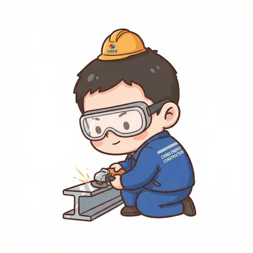 China Energy Construction Steelworker - Polishing Steel Structure