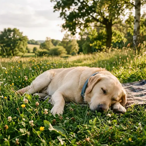 Tranquil and Peaceful Dog
