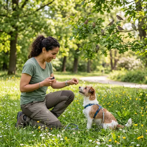Tranquil Dog Training Session with Positive Reinforcement Methods