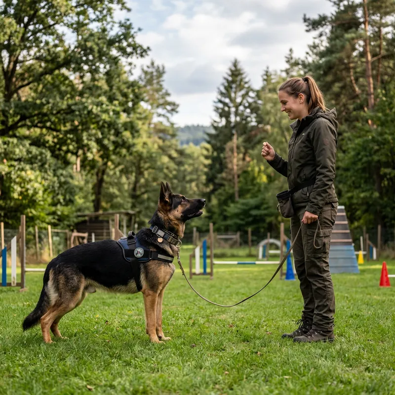 Chien Training: Dog and Trainer in Synchronized Harmony Chien Training: Dog and Trainer in Synchronized Harmony
