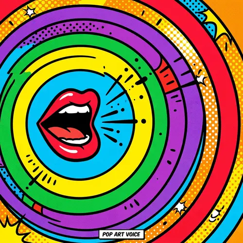 Pop Art Voice Abstract | Sound Waves Visualization