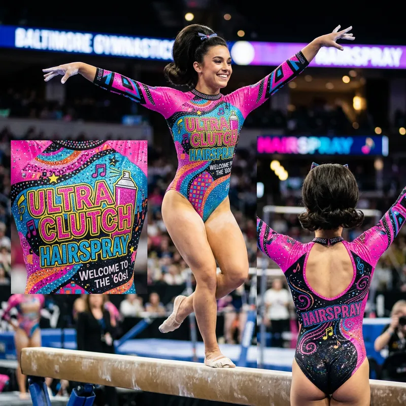 Hairspray Inspired Gymnastics Leotard