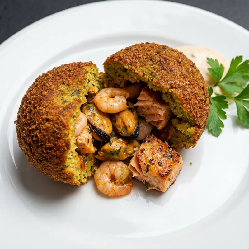 Crispy Seafood-Filled Falafel | Menu Choice