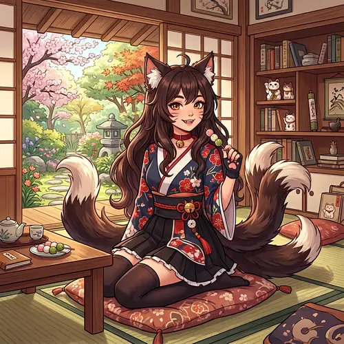 Nekomata Girl: Enigmatic Japanese Folklore