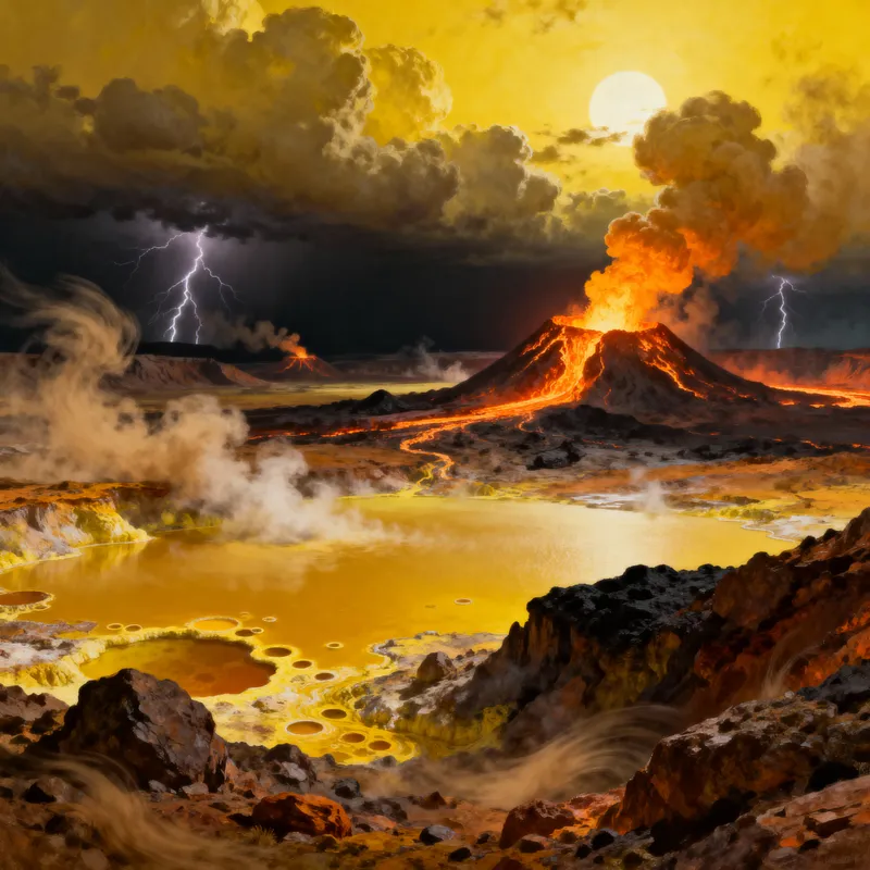 Discover an Exotic Alien Planet with Volcanoes Discover an Exotic Alien Planet with Volcanoes