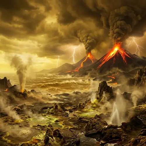 Discover an Exotic Alien Planet with Volcanoes