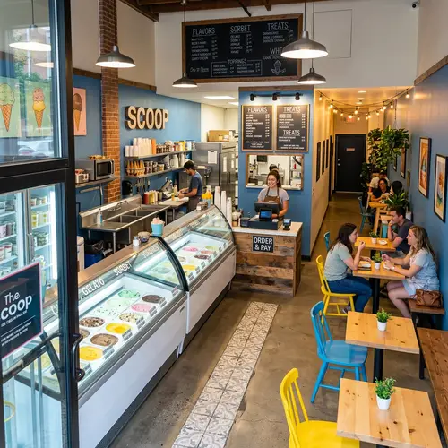 Ice Cream Parlor Design: Stylish & Functional Setup