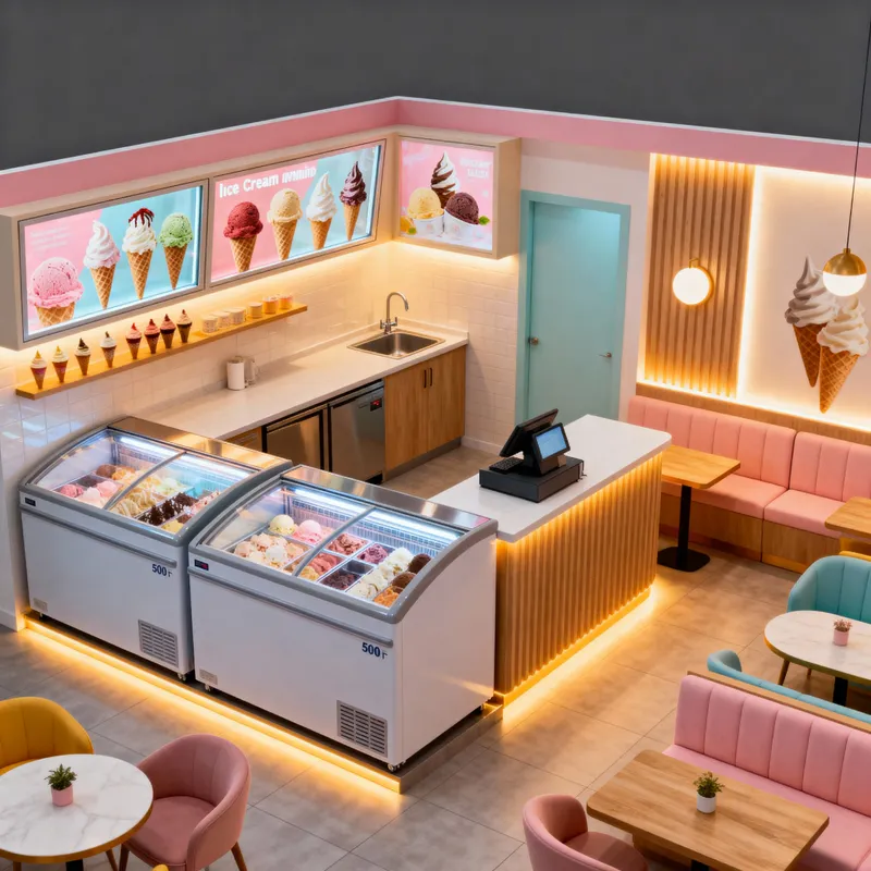 Ice Cream Parlor Design: Stylish & Functional Setup