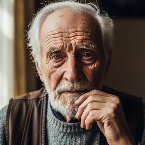 Wisdom in Age: Capturing the Essence of an Elderly Man