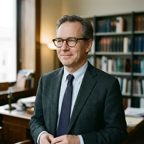 Professional Middle-Aged Male Portrait with Gentle Smile