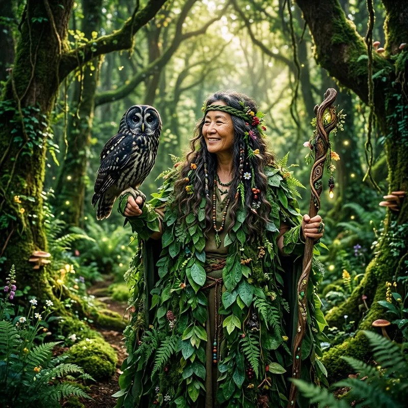 Discover Tranquil Forest Harmony - Enchanting Mother Nature with Owl