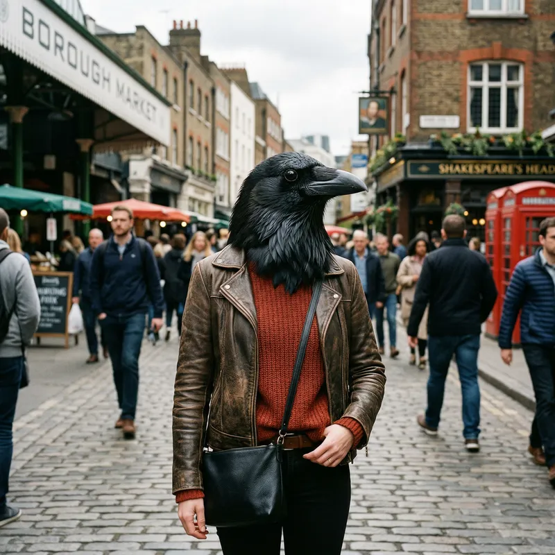 Transform Your Head into a Crow Image