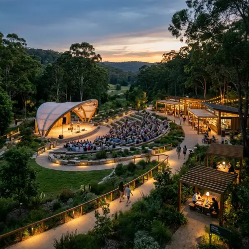 Modern Nature-Integrated Outdoor Amphitheater Design