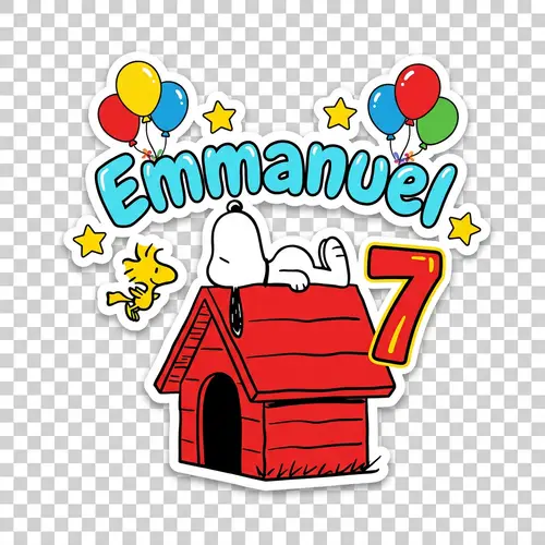 Emmanuel's 7th Birthday Topper Design