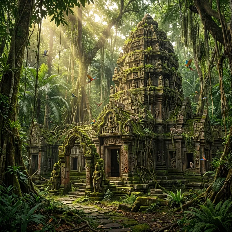 Ancient Lost Civilization Temple Hidden in Jungle