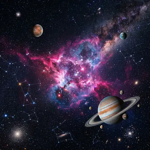 Vast Cosmic Landscape with Countless Stars | Space Wonders