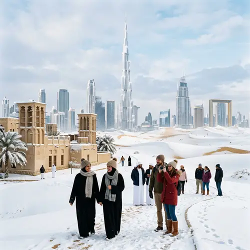 Snowy United Arab Emirates: Winter Wonderland in the Desert