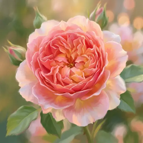 Vibrant-Colored Flower Digital Painting | Essence of Joy & Celebration