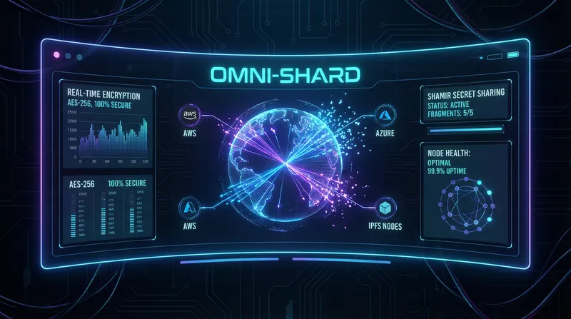 Omni-Shard: Futuristic Cyberpunk Dashboard Interface