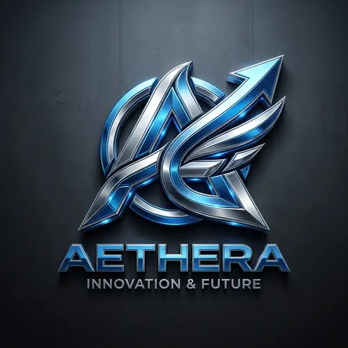 Futuristic 3D Modeling Logo with Dynamic Geometric Shapes