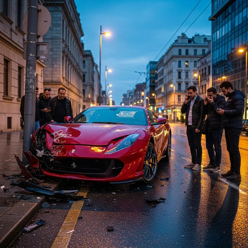 Ferrari 812 Superfast Accident in Switzerland