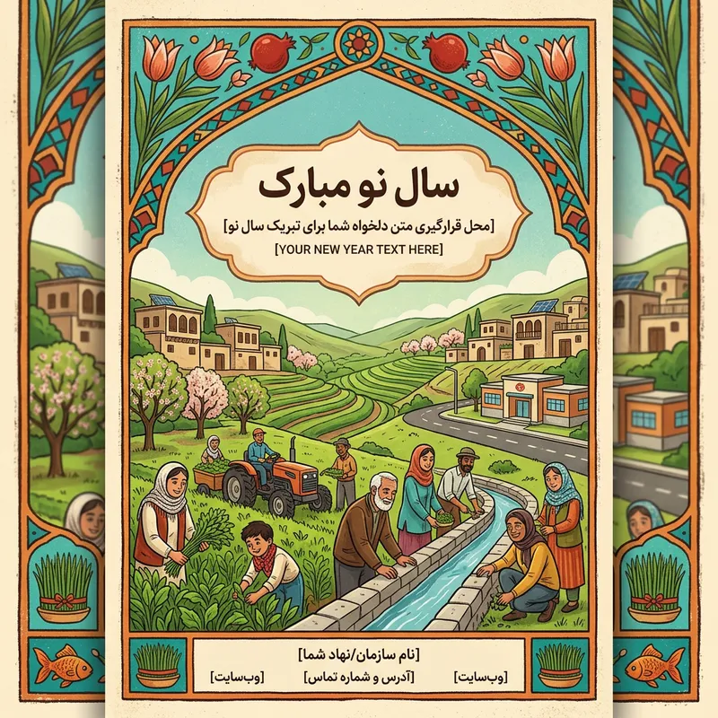 Celebrate Iran's New Year: Rural Prosperity Poster