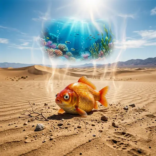 Fat Fish in Desert - An Oddity of Nature