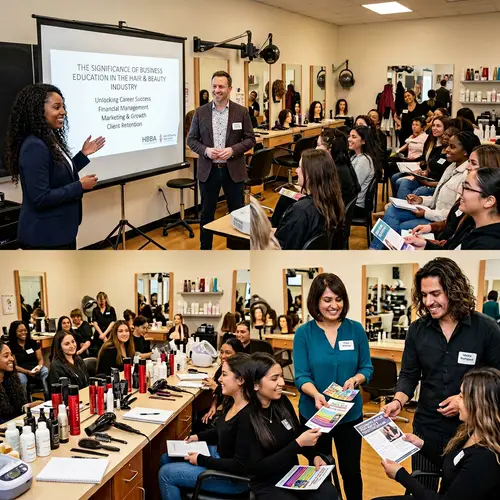 Hair and Beauty Business Education Advocates in Classroom Setting