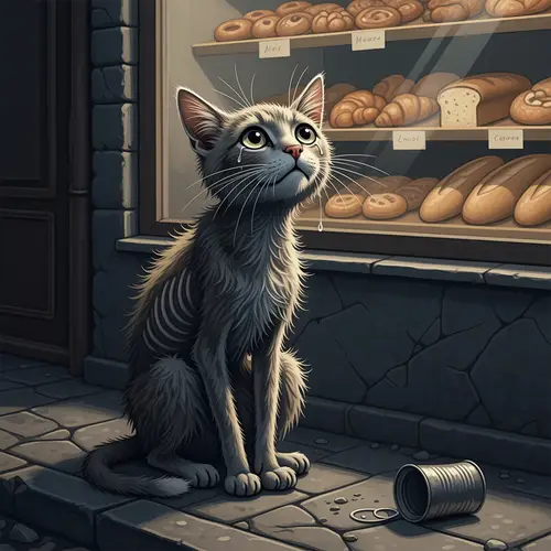 Sad Hungry Cat: A Heartfelt Appeal