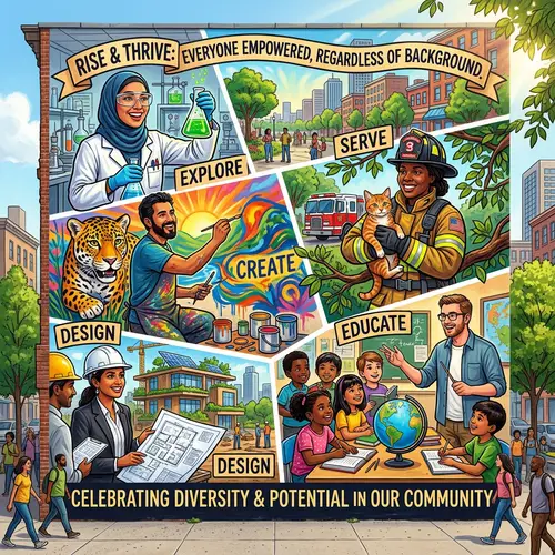 Empowering Diversity: Rise and Thrive - Inspirational Scene